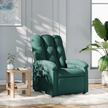 Silla de Masaje Reclinable en Tela Gris Claro/Gris Oscuro/Negro vidaXL