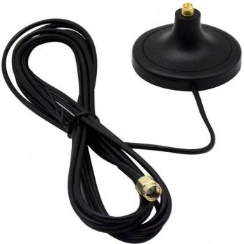 Antena Wifi de cobre puro con conector RP-SMA macho a hembra y cable de 3 metros