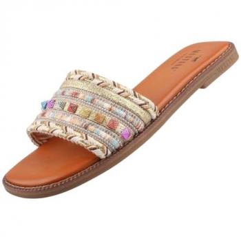 Mustang Clogs in Gold mit Glitzer-Details
