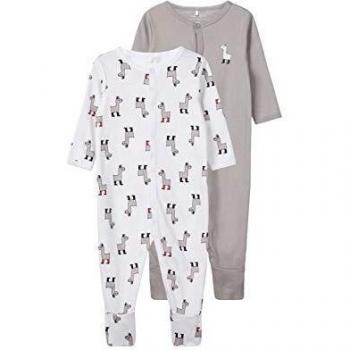 Pyjama Name It Nbnnightsuit 2p W/f Bright White Noos, Multicolore
