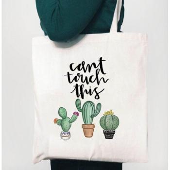 Cactus Design Reusable Shopping Bag
