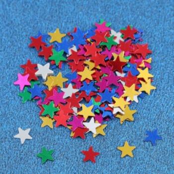 Radiant Gold Star Shards 6mm Acrylic Confetti for Weddings, Birthdays & Parties