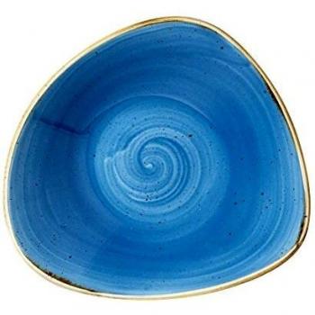 Piatto triangolare fondo cm 23,5 porcellana vetrificata blu Churchill Stonecast Cornflower Blue