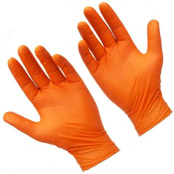 HD Orange Nitrile Gloves – 1,000 Medium (10 × 100)