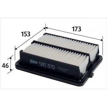 HONDA VALEO Luftfilter 585870