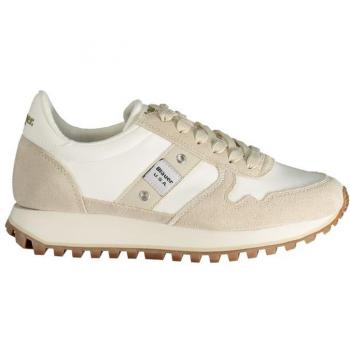 Soft Horizon Beige Leather Sneaker – Size 7