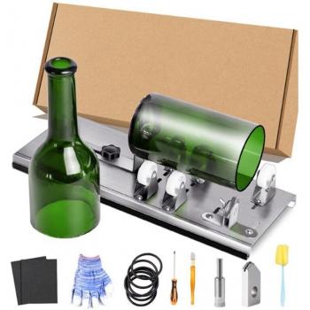 Wine Bottle Glass Cutter with Fixing Gloves