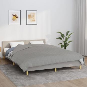 Couverture lestée 13 kg Tissu gris 200x220 cm vidaXL