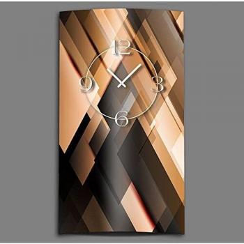 Dixtime Wanduhr Digitaler Vogel–Stil – 4 mm Alu‑Dibond