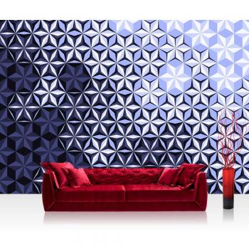 Kunstwerk Wandbild Vliestapete 254x184 cm – Lila‑Grau Abstraktion, Modell 4307