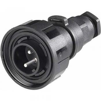 Conector circular macho 9 pines Bulgin Buccaneer, tamaño 38, IP68, montaje aéreo