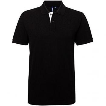 Polo Asquith M – Noir et Blanc – Modèle UTRW4810
