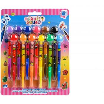 Pack de 12 stylos gel parfumés avec pompons