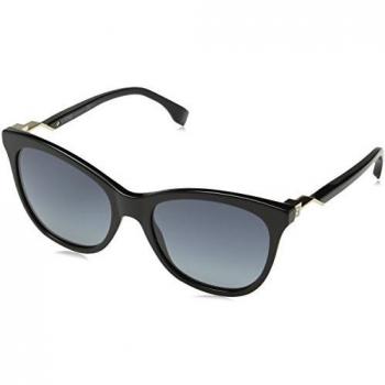 Gafas de Sol Fendi FF 0200/S HD 807, con Marcos Transparentes y Lente Verde para Mujeres