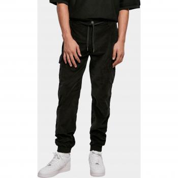 Pantaloni Cargo Neri in Tessuto Corduroy Urban Classics