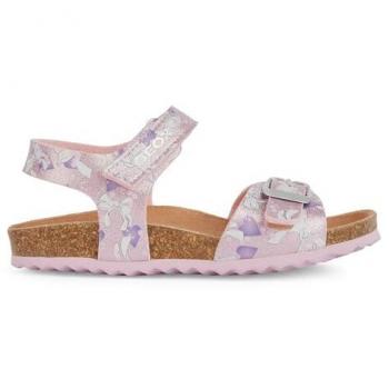 Geox Adriel Pêssego e Lavanda Sandálias Kids J028MC