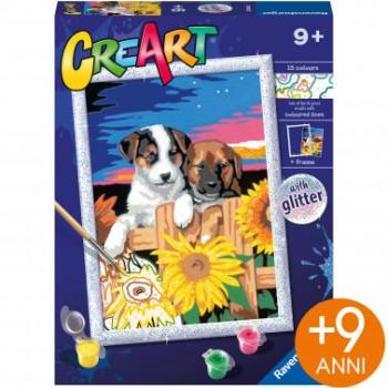 CreArt Serie D Classic Cagnolini con girasoli