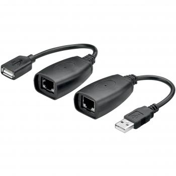 Goobay 93321 Cat‑5/5a/6 Ethernet‑to-USB 1.1 Hub