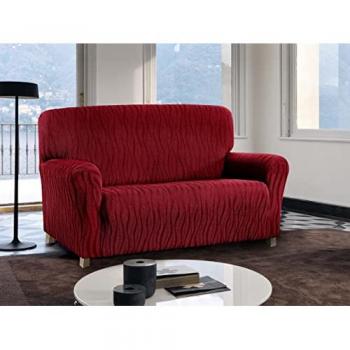 Copridivano Wonderful 4 Posti Elasticizzato Bordeaux