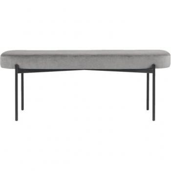 Divan Ovale Gaia L en Tissu Velouté