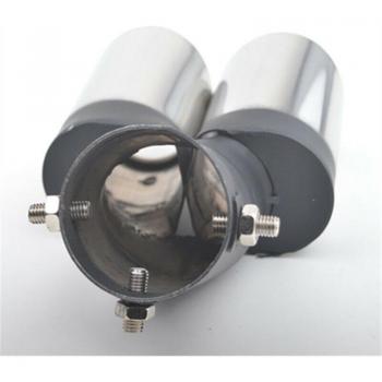 Edelstahl 63mm Dual Auspuff Endrohr Schalldämpfer Tipps