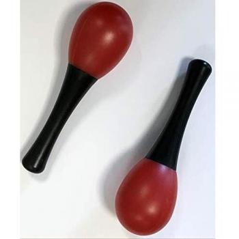 Maracas Estreme DP14 Colorate in Plastica Rosso per Coppia