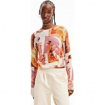 Jersey Fino con Diseño Desigual