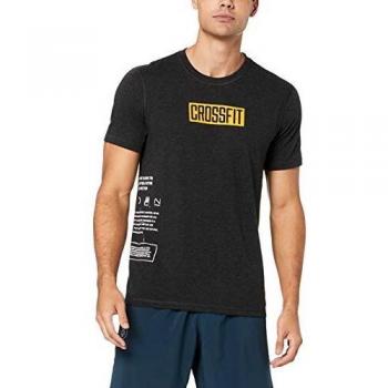 Reebok Fitness RC Move Tee Shirt für Männer XL Schwarz gemischt