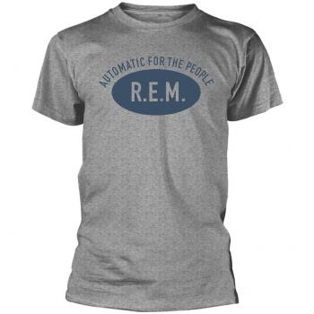 REM Automatic für die Menschen T-Shirt Grau Meliert S