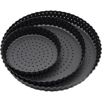 Removable Nonstick Perforated Pie and Tart Baking Tins