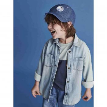 Casquette marine rayée pour enfant