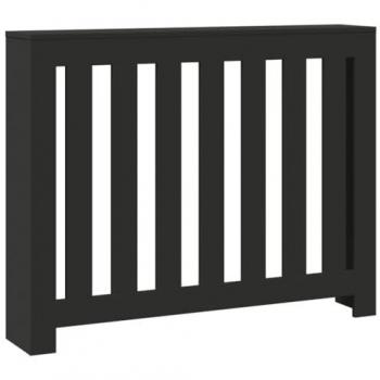 VidaXL Cache-radiateur noir 104x20x82 cm bois d'ingénierie