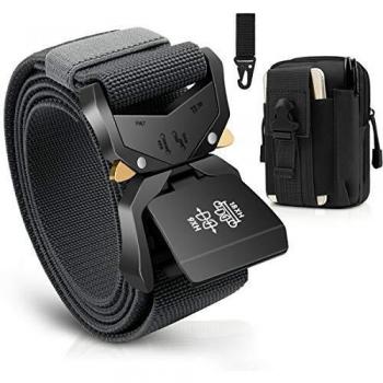 Bestkee Men's Outdoor Adventure Belt, 1.5 Inch, Quick-Release, Tactical Gear