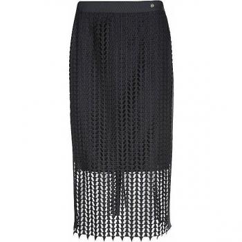 MARC CAIN Damen Midirock Dunkelblau Größe 34