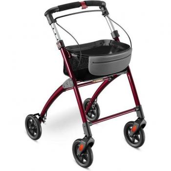 AktivShop Indoor‑Rollator Wohnungsmodell – Klappbar, 54 cm breit, Tablett & Stoffkorb