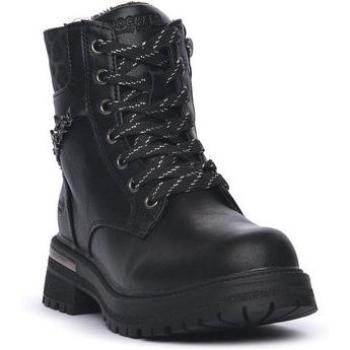 Baskets Dockers enfant en cuir noir