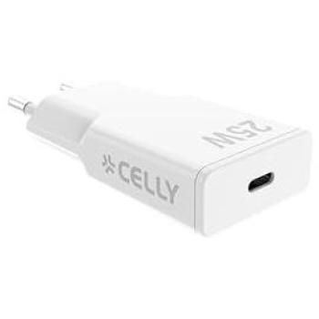 Slim Wall Charger 25W Celly SLIMTC1C25WWH