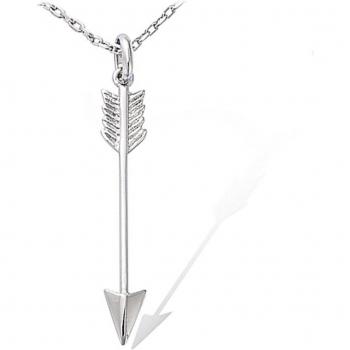 Rhodium-Glazed Cupid's Arrow – 4cm × 0.5cm