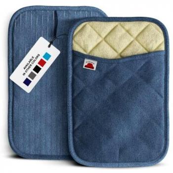 Red Blaze Pair – Durable Silicone Oven Gloves