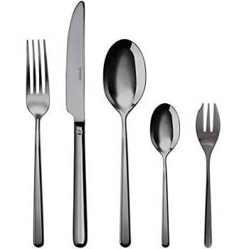 Sambonet Besteck-Set Linear Edelstahl / PVD schwarz, 6 Personen