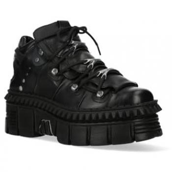 New Rock Herren‑Stiefel WALL 106 – Dunkles Leder, EU43