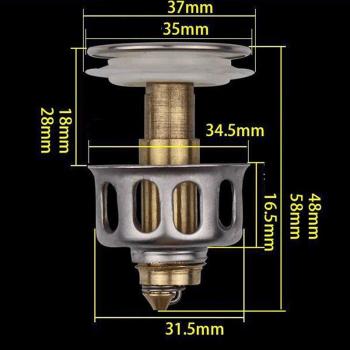 Durable Toilet Sink Drain Plug