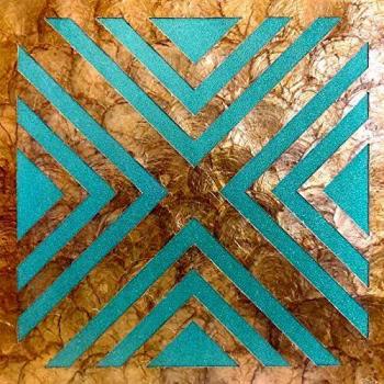 Mural Beurre Turquoise Bronze