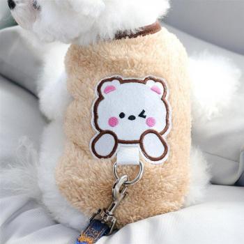 Outdoor Bear Print Pet T-shirt