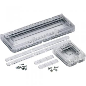 Griglia parabrezza Fibox B12 plancia in materiale plastico nero/grigio