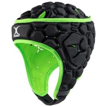 Casco de Seguridad Gilbert XP 250 en Negro y Verde para Rugby – Talla M