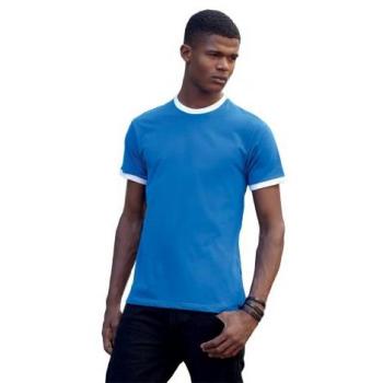 Premium Heren Korte Mouw Ringen T‑shirt