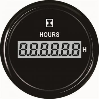 Digital 52 mm Vehicle Hourmeter – 0‑99999.9 Hours, Waterproof LCD, 9‑32 V Input