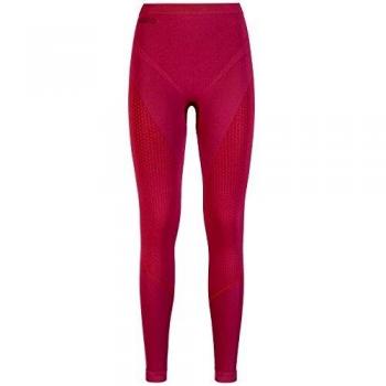 Odlo Damen Evolution Warm Baselayer Pants Thermo Unterwäsche – Sangria Zinfandel – Extra Small