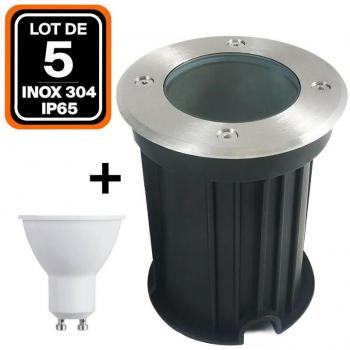 Collezione 5 Luminari Esterni 7W 6000K con LED GU10